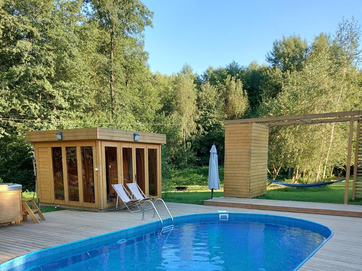 Dom Przy Lesie Vila Wielgie Exterior foto